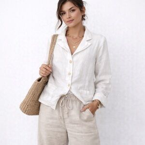 CP Shades Linen cardigan lightweight lagenlook natural fiber slow fashion